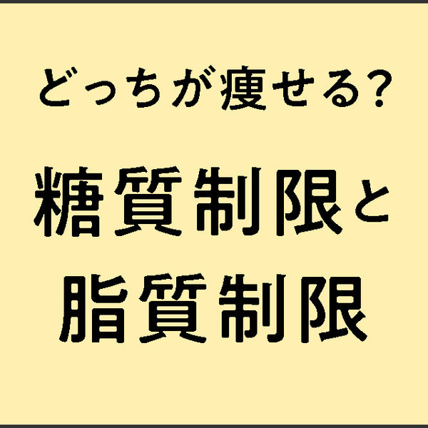 どっちが痩せる？糖質制限と脂質制限 – 九州まーめん公式ストア